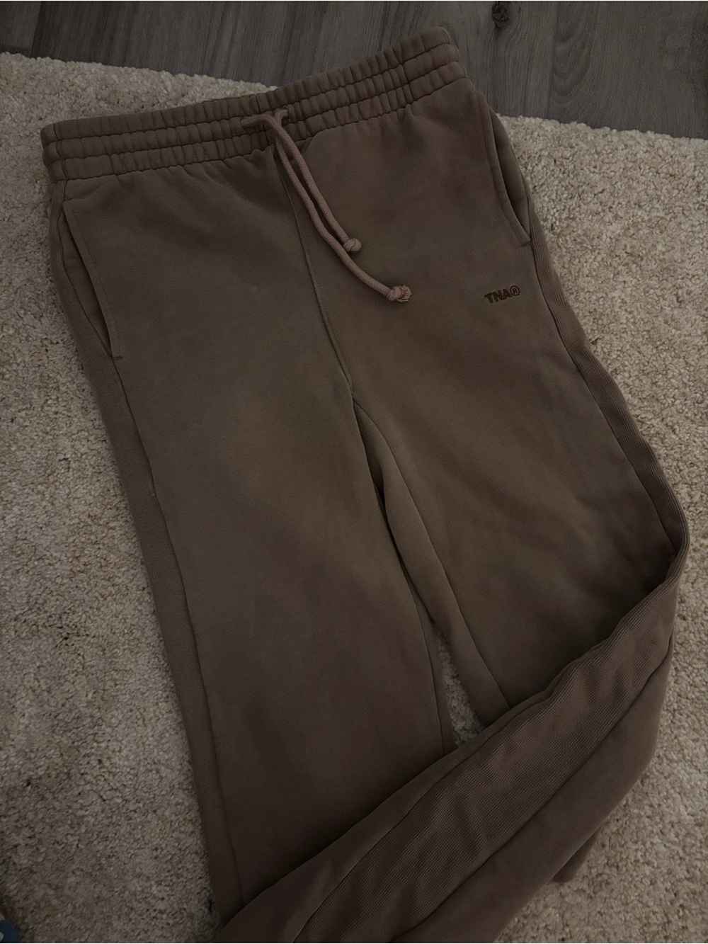 Aritzia Brown Drawstring Jogger Pants